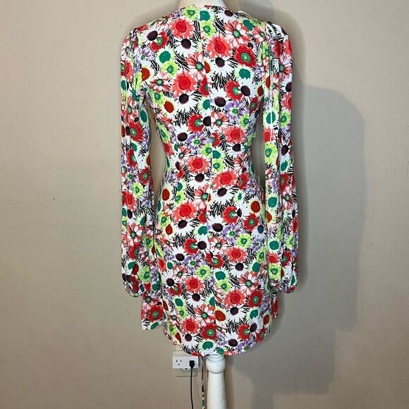 NWOT AFRM Floral Long Sleeve Dress - Picture 4 of 6